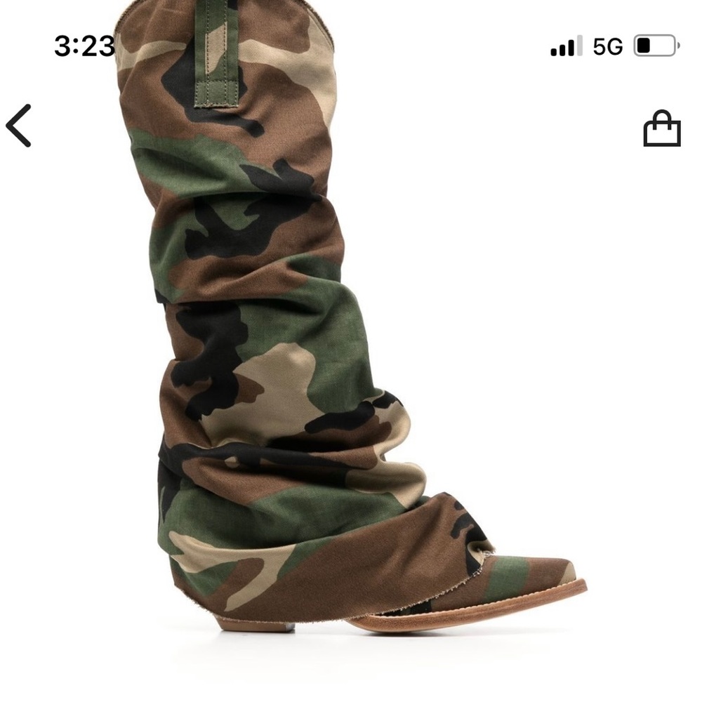 R13 Brand New “Sold Out Everywhere” Camo Boots 55m Knee Boots